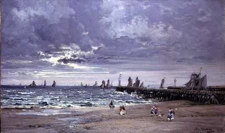 The Sea at Boulogne von Alexandre Rene Veron