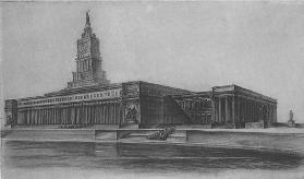 Wettbewerbentwurf für den Palast der Sowjets 1933
