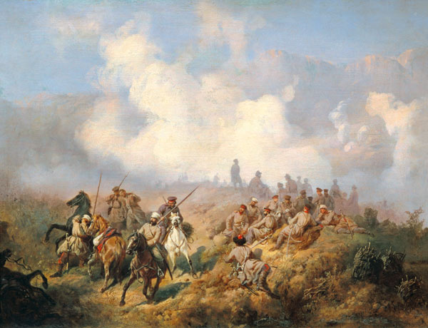 Szene aus dem russisch-türkischen Krieg 1877-1878 von Alexej Danilovich Kivschenko