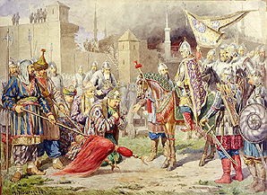 Zar Iwan IV. erobert Kazan von Alexej Danilovich Kivschenko