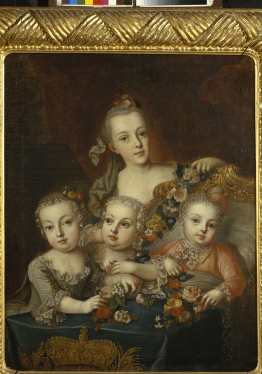 Porträt der Kinder der Kaiserin Maria Theresia von Österreich (1717-1780) von Alexej Petrowitsch Antropow