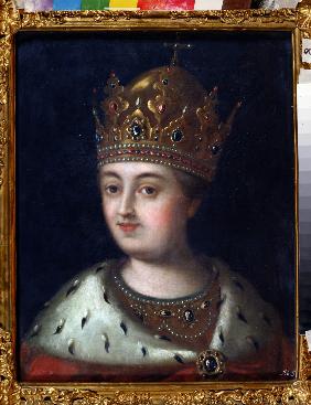 Porträt der Regentin Sofia Alexejewna (1657-1704) 1772
