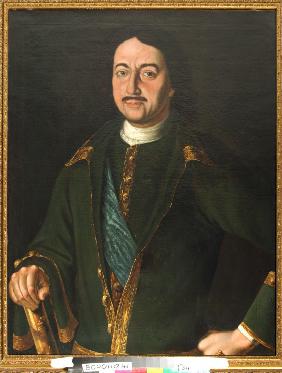 Porträt des Kaisers Peter I. des Grossen (1672-1725) 1758