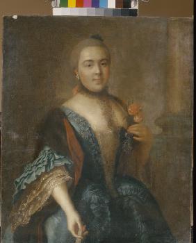 Porträt von Gräfin Elisaweta Woronzowa (1739-1792) 1762