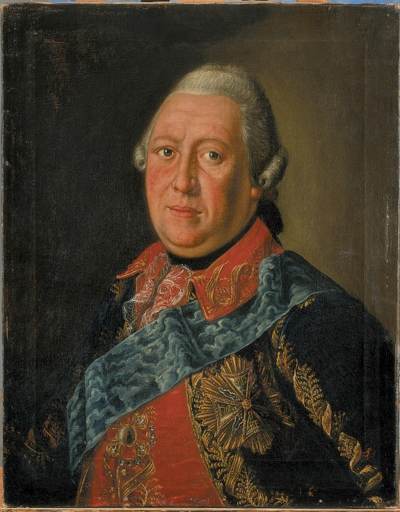 Porträt von Graf Iwan Simonowitsch Gendrikow (1719-1782) von Alexej Petrowitsch Antropow
