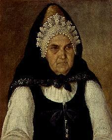 Bildnis einer russischen Kaufmanns-Frau. 1820