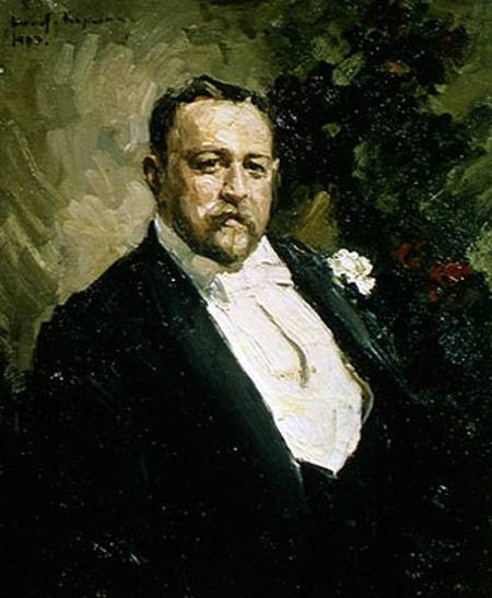 Portrait of Ivan Morosov (1871-1921) von Alexejew. Konstantin Korovin
