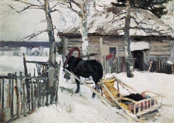 Winter von Alexejew. Konstantin Korovin