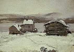 Winter in Lappland. von Alexejew. Konstantin Korovin