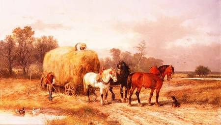 Carting hay von Alexis de Leeuw