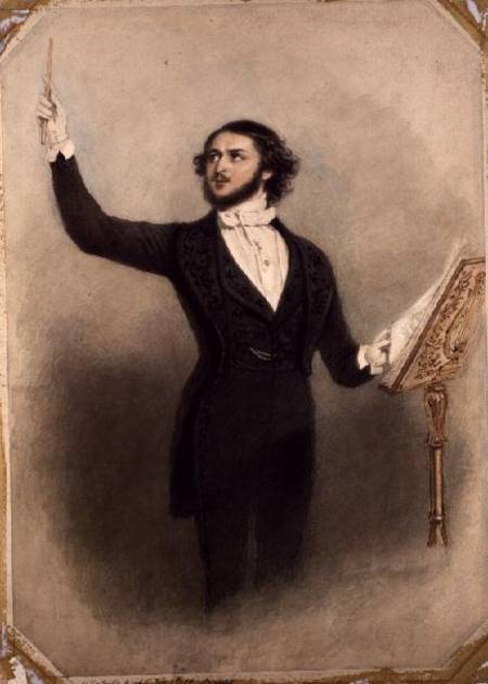 Louis Antoine Jullien (1812-60) von Alfred-Edward Chalon