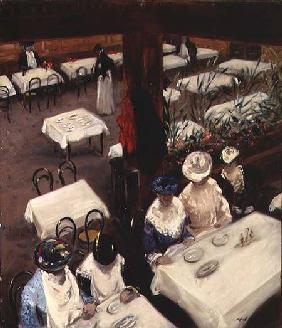 In a Cafe 1905  card