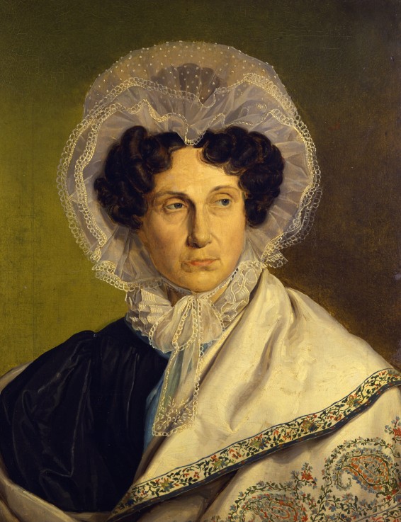 Porträt der Mutter des Künstlers von Alfred Rethel