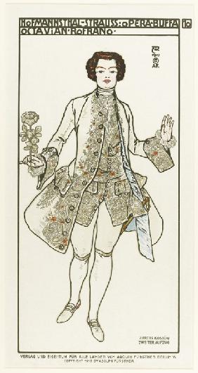 Kostümentwurf für die Oper "Der Rosenkavalier" von Richard Strauss 1910