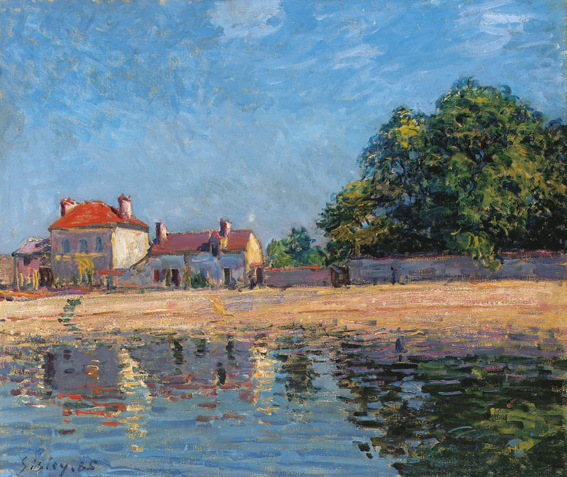 Am Ufer des Loing, Saint-Mammes von Alfred Sisley