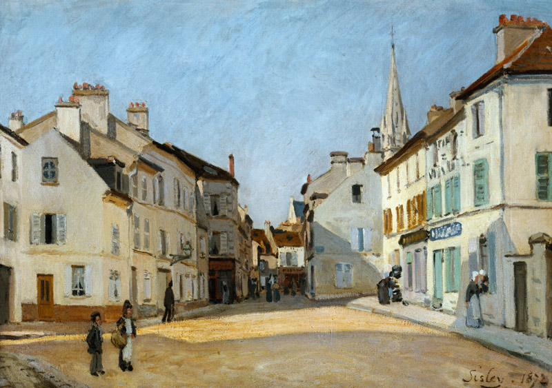 Rue de la Chaussee at Argenteuil von Alfred Sisley