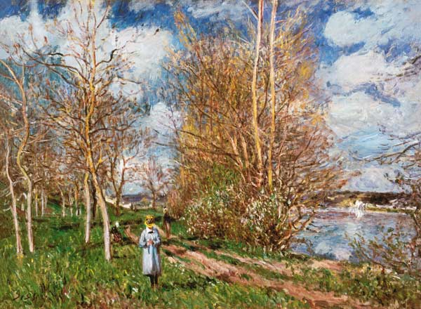 Alfred Sisley, The little Meadow  1880 von Alfred Sisley
