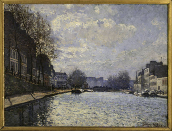A.Sisley, Kanal Saint-Martin von Alfred Sisley