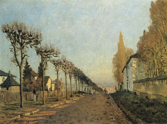 Chemin de la Machine (oder: La route du chemin de Sèvres) von Alfred Sisley