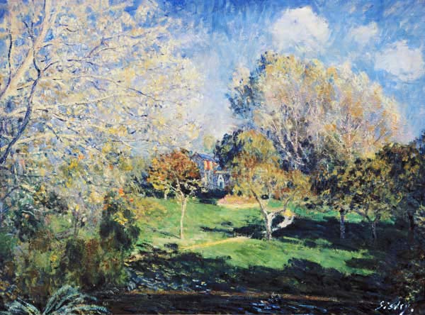 Der Garten von Monsieur Hoschedé in Montgeron von Alfred Sisley