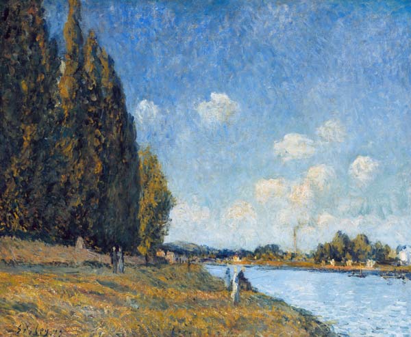 The Seine at Billancourt von Alfred Sisley