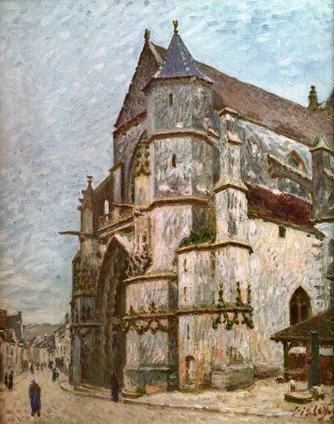 Sisley / Church in Moret in winter /1894 von Alfred Sisley
