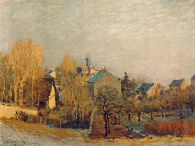 Frostige Landschaft in Louveciennes 1873