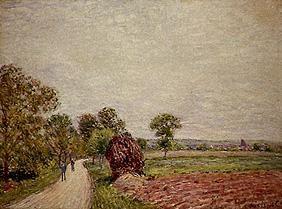 Landstrasse in der Umgebung von Moret. 1885