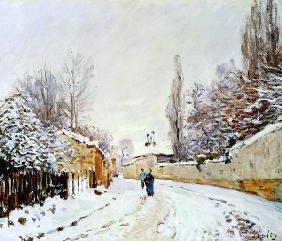 Road under Snow, near Louveciennes 1876