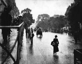 Paris Straßenszene mit Fußgängern 1911