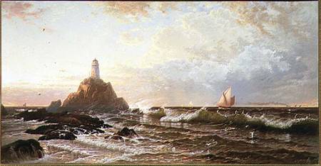 The Lighthouse von Alfred Thompson Bricher