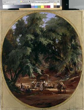 Am Waldbrunnen Um 1845