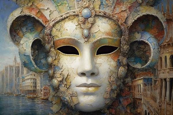Venetiaans masker von Alida Jorissen