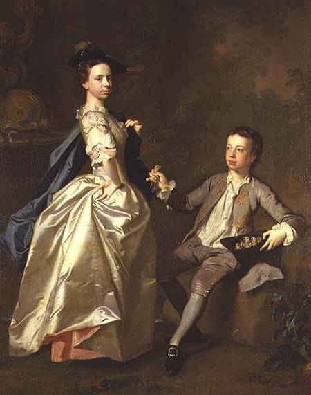 The Hon. Rachel Hamilton and her brother, the Hon. Charles Hamilton von Allan Ramsay