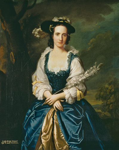 Portrait of Lady Mary Stewart (1720-51) Wife of Kenneth Mackenzie, Lord Fortrose von Allan Ramsay