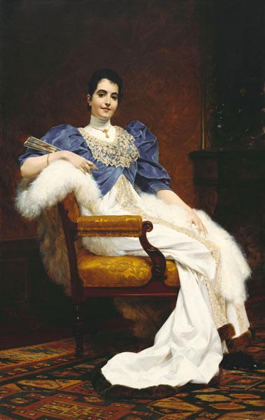 Bildnis einer vornehmen Dame 1892