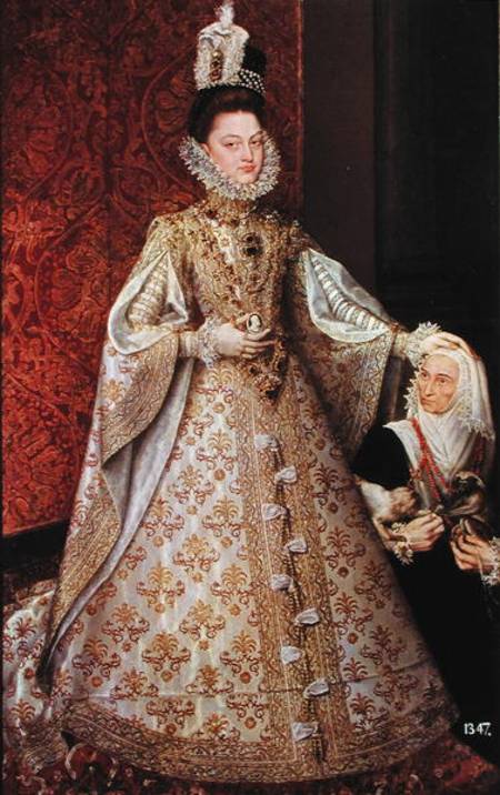 The Infanta Isabel Clara Eugenia (1566-1633) with the Dwarf, Magdalena Ruiz von Alonso Sánchez-Coello