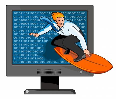 Surfing the net von Aloysius Patrimonio