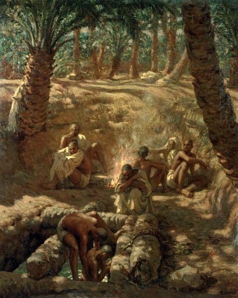 Berbers at an Oasis Well (oil on canvas) von Alphonse Etienne Dinet