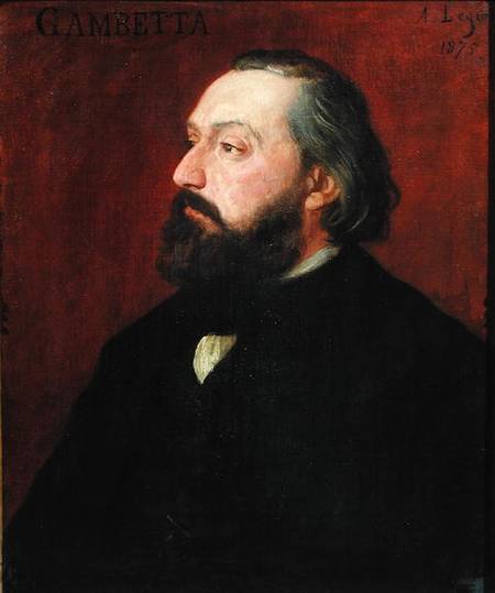 Leon Gambetta (1838-82) von Alphonse Legros