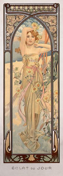 “Eclat du Jour” (Tagesgeschäftigkeit) - Alphonse Mucha