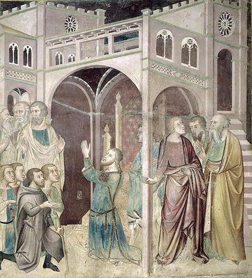 Job Thanking God, 1356-67 (fresco) von also Manfredi de Battilori Bartolo di Fredi