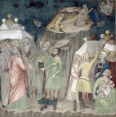 Moses on Mount Sinai, 1356-67 (fresco) von also Manfredi de Battilori Bartolo di Fredi