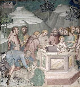 Joseph Thrown in a Well by his Brothers, 1356-67 (fresco) 06th-
