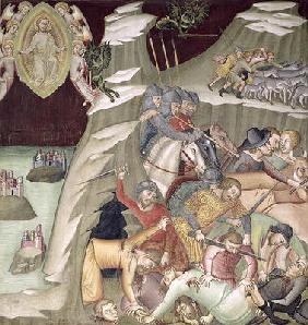 The Massacre of the Servants and Herdsmen of Job, 1356-67 (fresco) 05th-