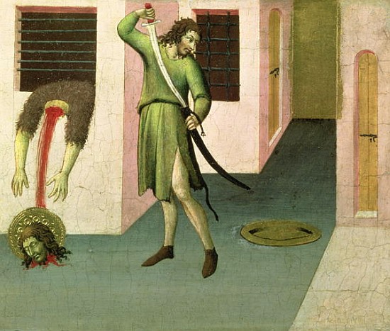 The Beheading of St. John the Baptist (see also 53648) von also Ansano di Pietro di Mencio Pietro Sano di