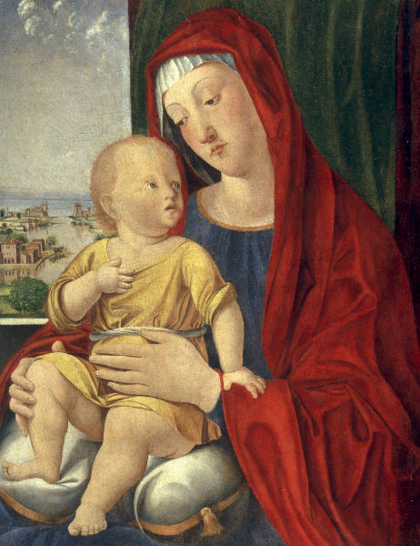 A.Vivarini zugeschr., Maria mit Kind von Alvise Vivarini