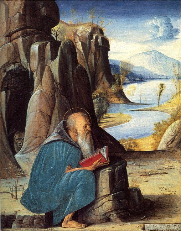 Lesender heiliger Hieronymus von Alvise Vivarini