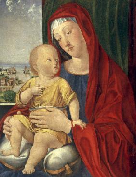 A.Vivarini zugeschr., Maria mit Kind