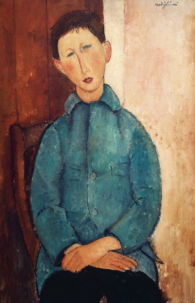Modigliani / Boy in Blue Jacket / 1918 von Amedeo Modigliani